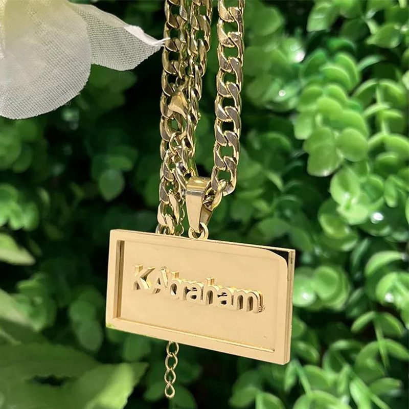 Name Necklace Custom - Collier Hip Hop avec nom personnalisé