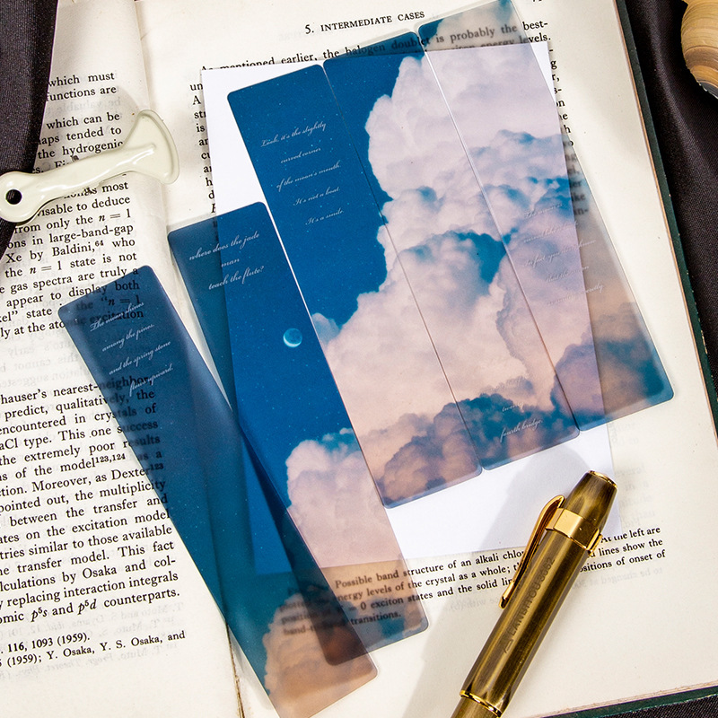Dried Flower Bookmark - Marque-page décoratif en PET mat, 5