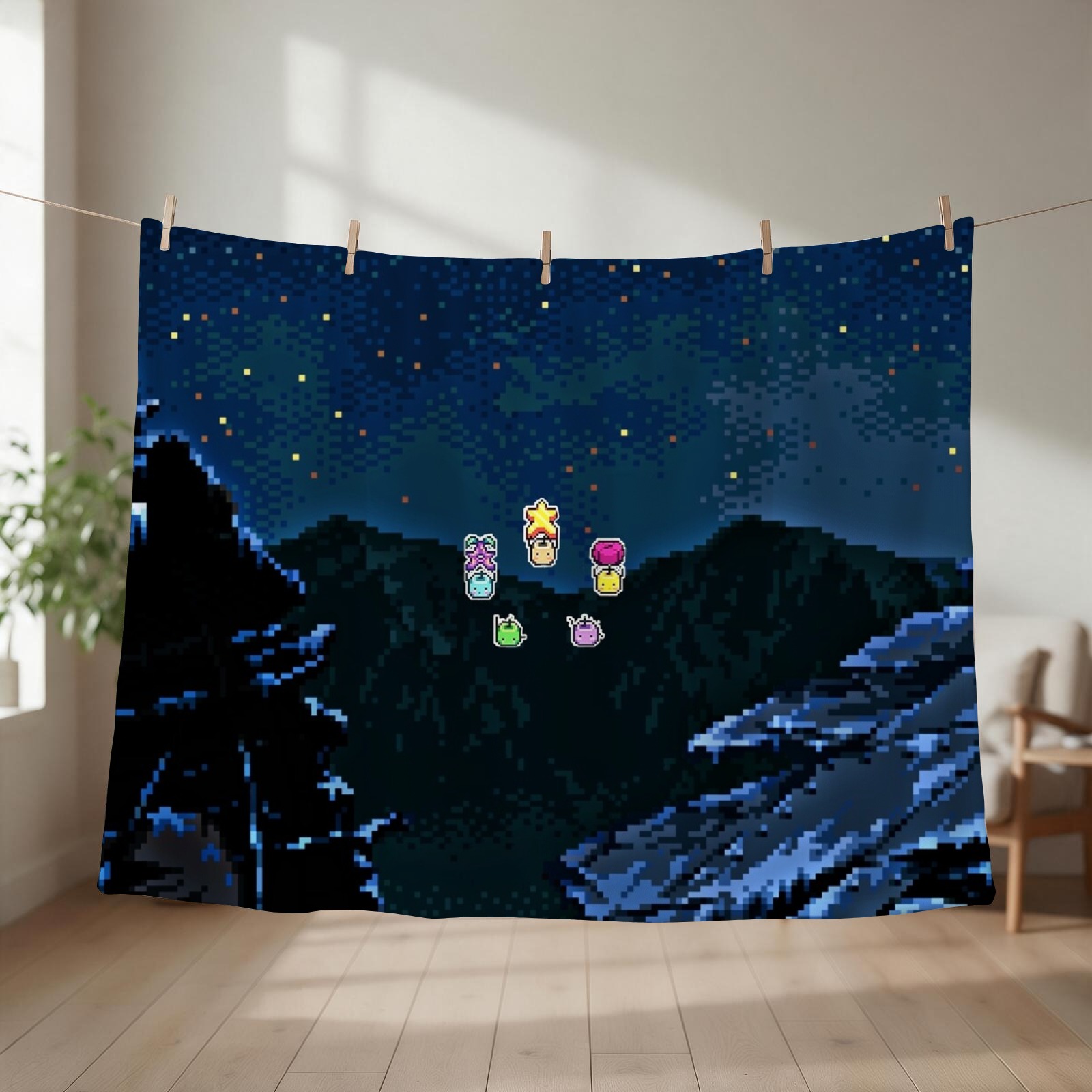 Custom Night Sky - Couverture Junimos ciel nocturne, cadeaux de