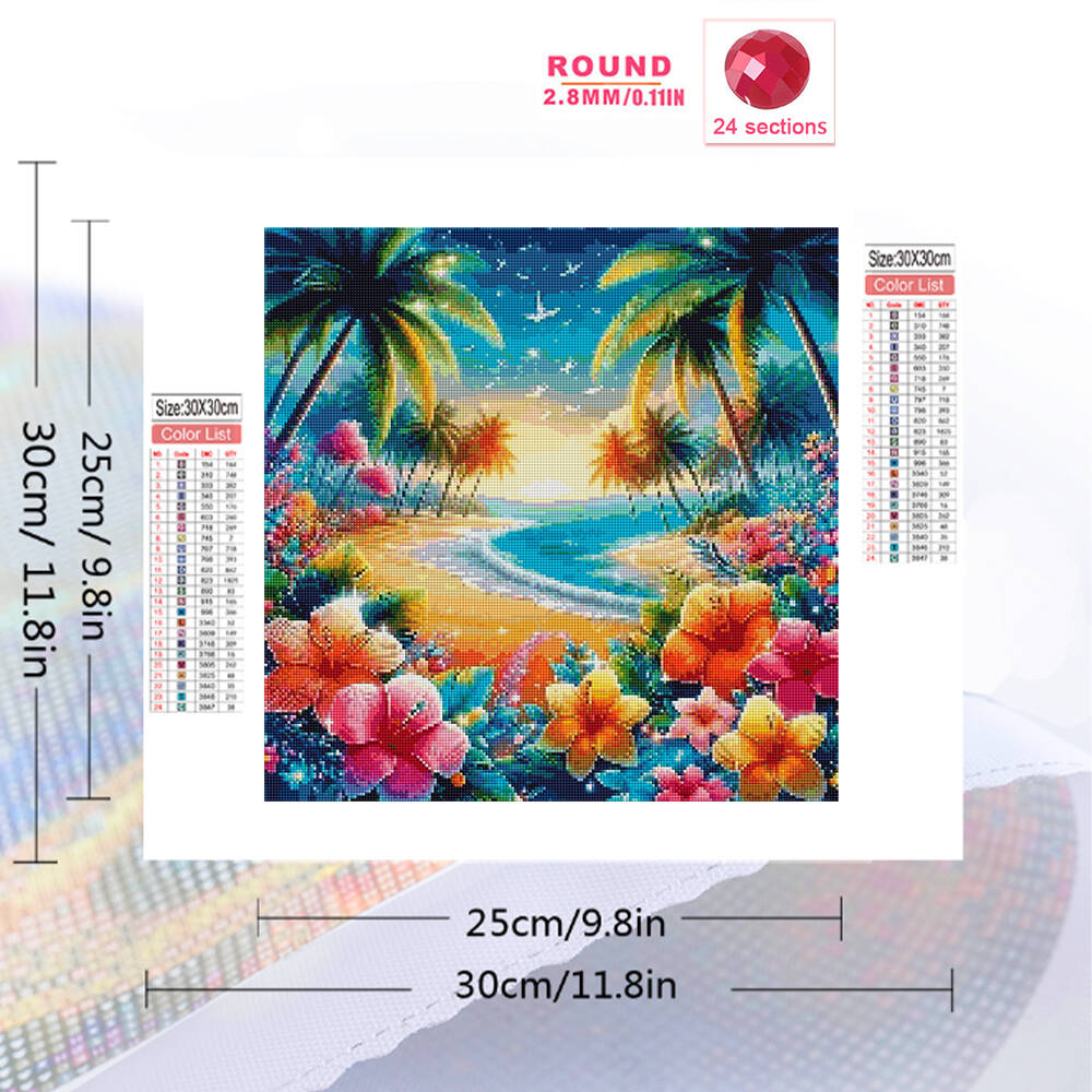 Peinture diamantée paysage mar - Photo Mosaic Print avis et prix