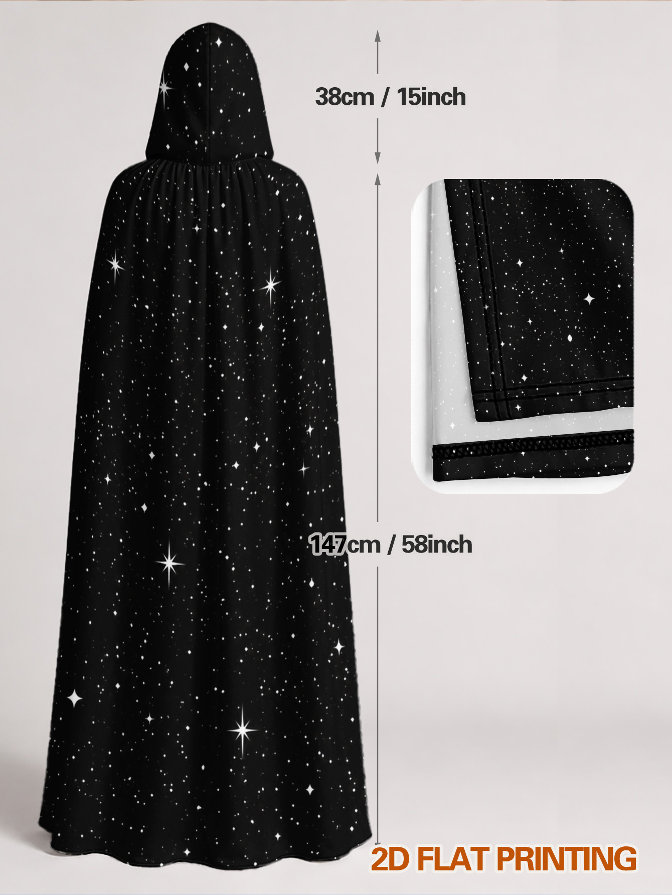 Cape en polyester personnalisa - Custom Night Sky avis et prix
