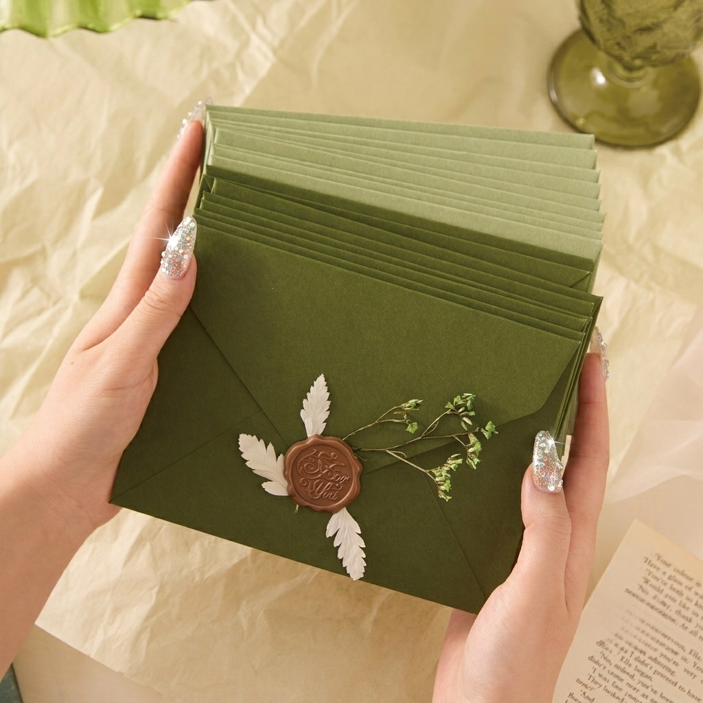 20/50 Enveloppes Romantiques M - Wax Seal Letter Kit avis et prix