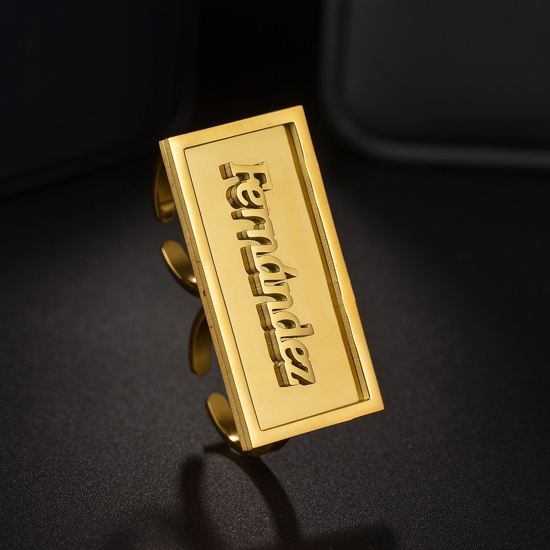 Bagues en acier inoxydable ave - Initial Ring Custom avis et prix