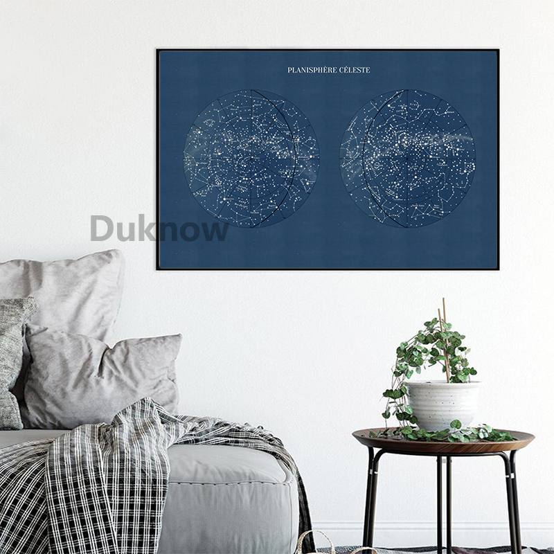Affiche en toile avec image dé - Custom Star Map avis et prix