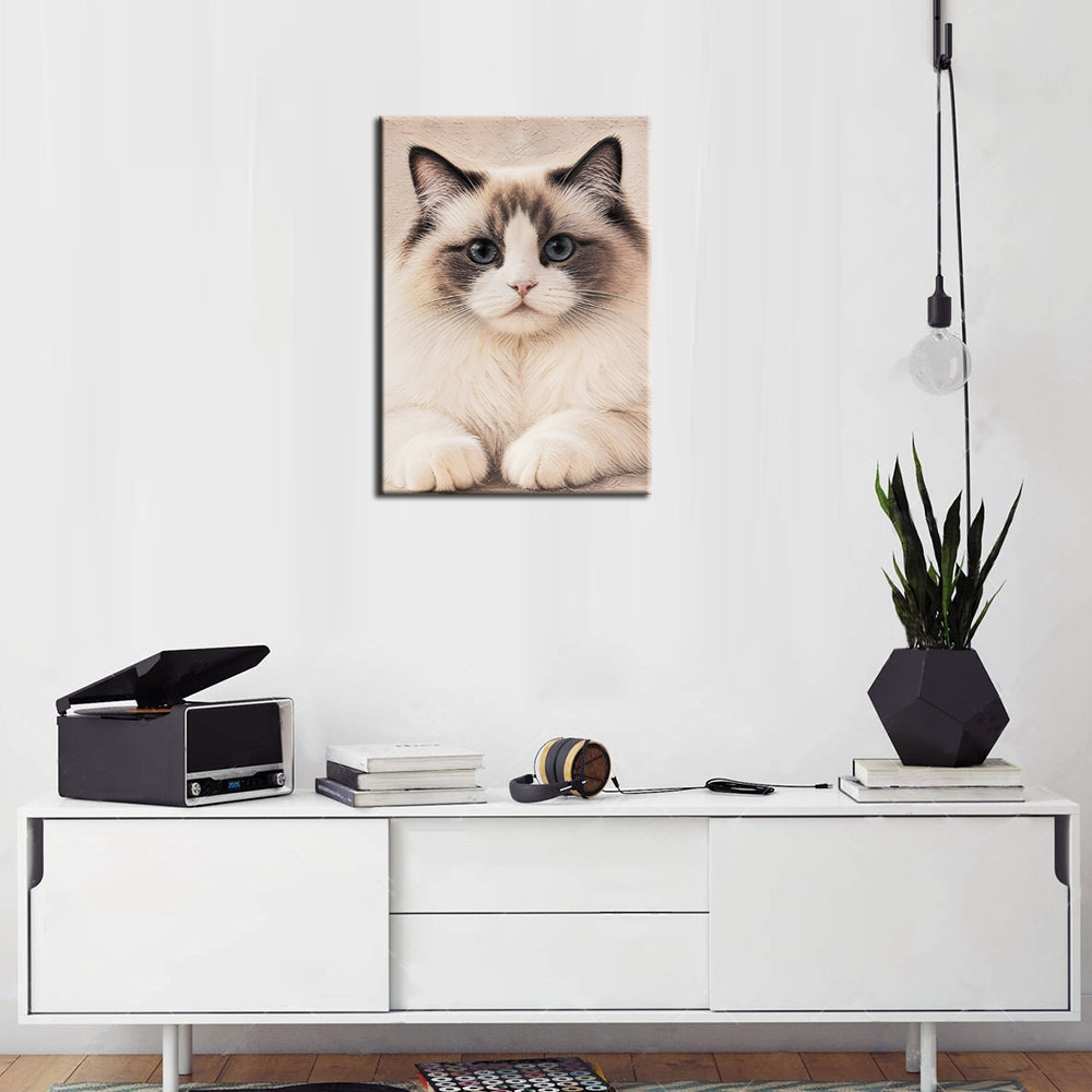 Portrait de chat texturé en to - Pet Portrait Custom avis et prix