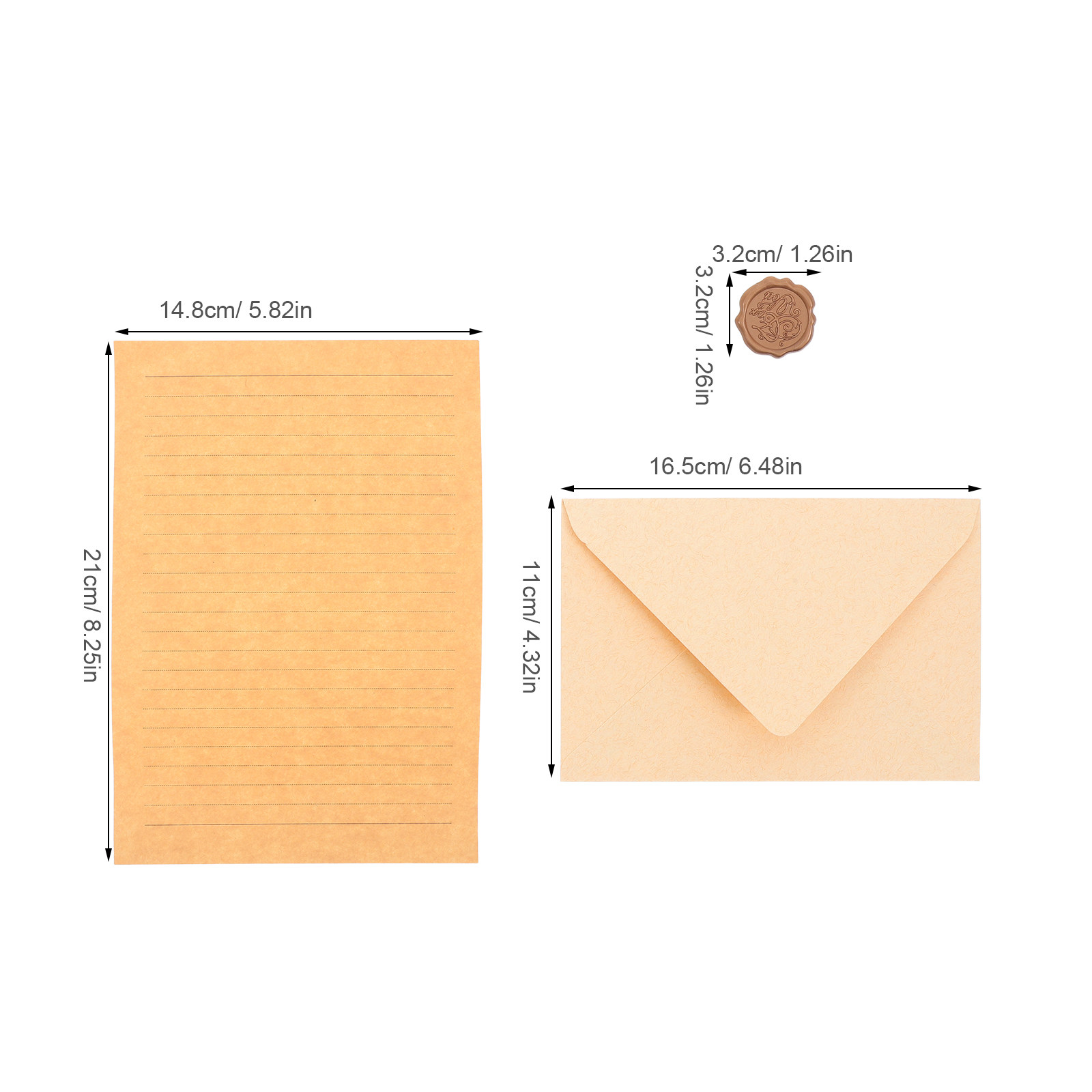 1 ensemble de papeterie vintag - Wax Seal Letter Kit avis et prix