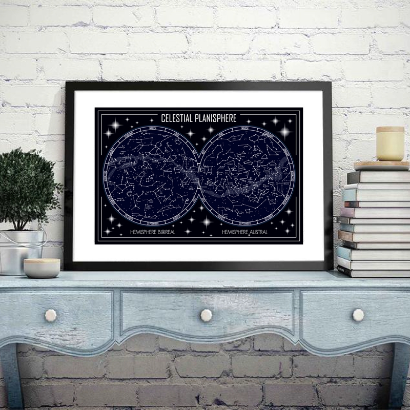 Affiche sur toile de carte de  - Custom Star Map avis et prix